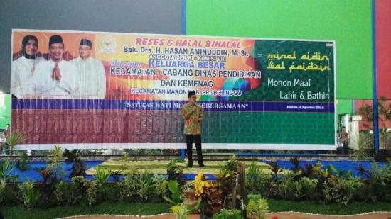 Anggota DPR-RI Komisi VIII Hadiri Halal Bi Halal Guru Madrasah dan Sekolah Se Kecamatan Maron